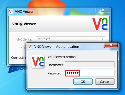 vnc server password reset
